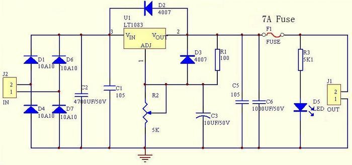 Tổng hợp sơ đồ mạch ổn áp 15V DC đối xứng và không đối xứng - Mạch điện tử