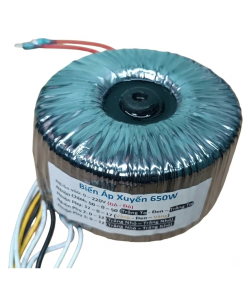 Biến áp âm ly hình xuyến dây đồng công suất 650W 50V đối xứng - 1 Cái
