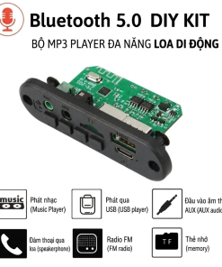 Mạch Loa Bluetooth 5.0 2 Kênh 3W X 2 Có Mặt Nhựa - 1 Cái