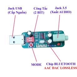 Bộ KiT Tự Ráp - USB BLUETOOTH 5.4 AAC AUDIO LOSSLESS - 1 Bộ