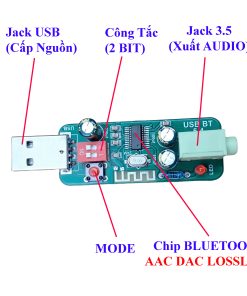 Bộ KiT Tự Ráp - USB BLUETOOTH 5.4 AAC AUDIO LOSSLESS - 1 Bộ