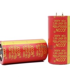 Tụ Amply JCCON Đỏ Chân Đồng 10000uF/100V Với Kích Thước 7 X 3,5 - 1 Cái