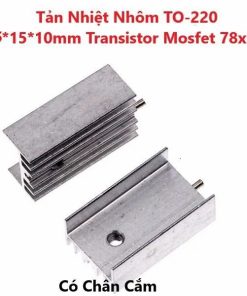 Combo 10 Chiếc Nhôm Tản Nhiệt TO220 15x10x25mm Trắng