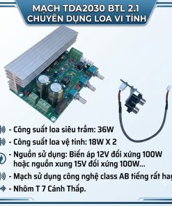 Mạch Loa Vi Tính TDA2030 BTL 2.1 36W X 18W X 18W Nhôm T Dày 7 Cánh Thấp - 1 Cái