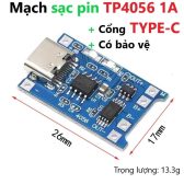 Mạch Sạc Pin 3.7V TP4056 1A Chuyên Dụng - 1 Cái